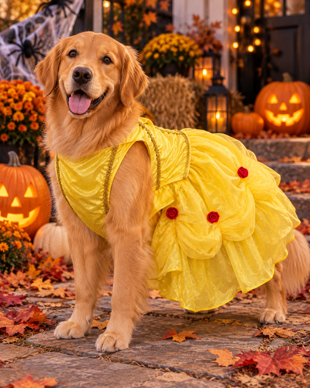 Rubie's Disney Belle Dog Costume Size 2XL Beauty and the Beast Pet Dress